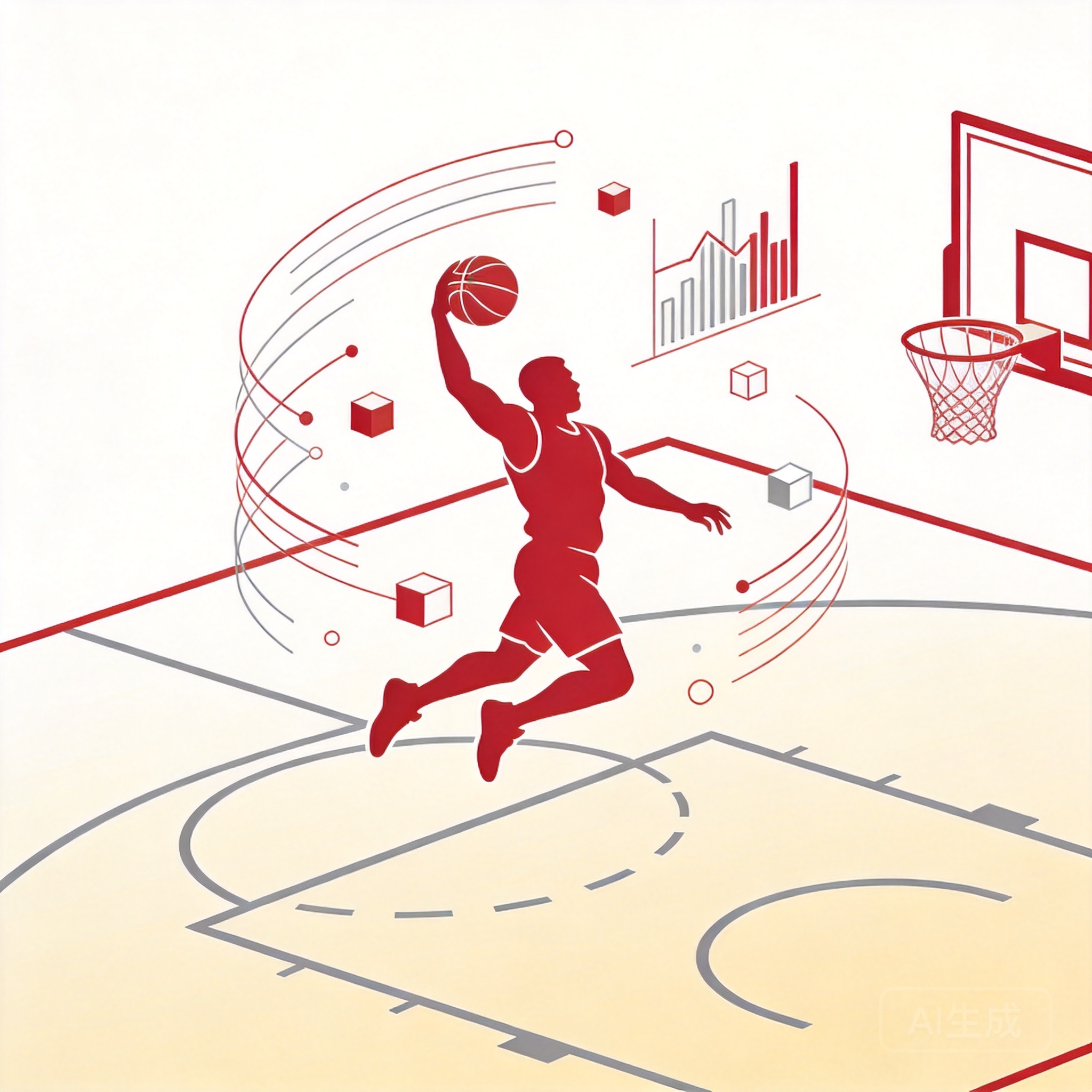 斗球NBA免费播放主题插画